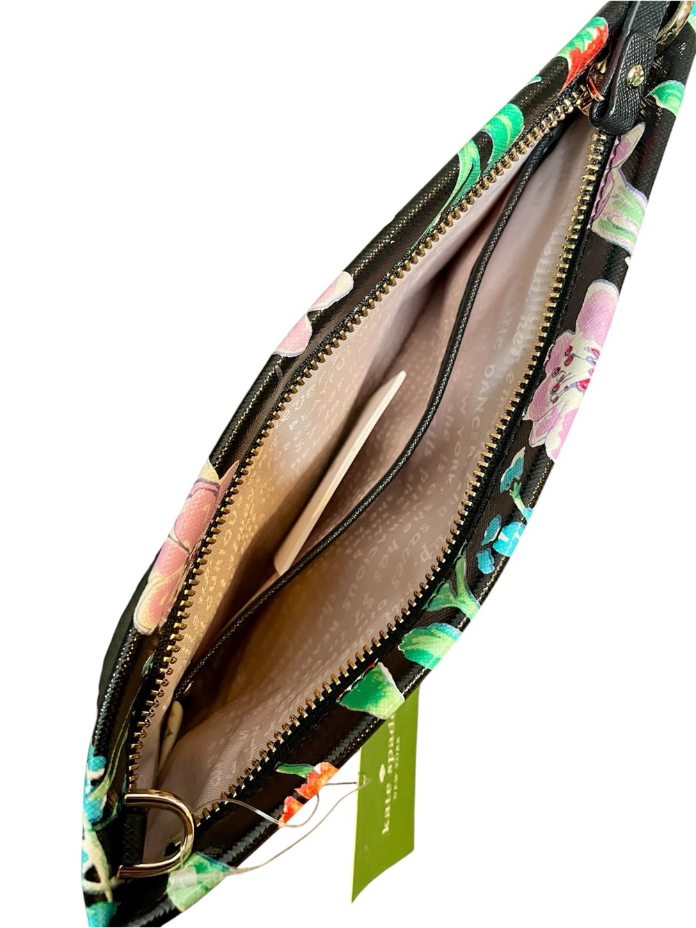 Kate Spade Cameron Street Black Jardin Convertible Crossbody Storybook Lining - Picture 7 of 8